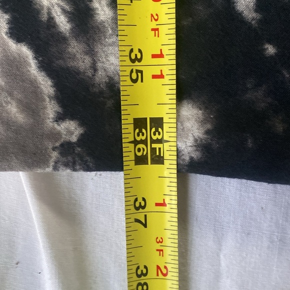 Women’s Tie Dye Hippie Dress OS Black & Tan - Picture 6 of 6